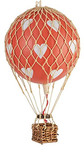 Authentic Models Ballon en forme de cœurs rouges 13 cm