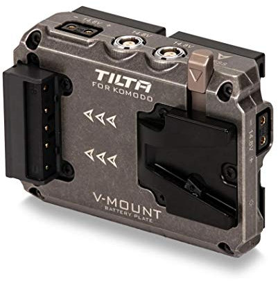 (Tactical Gray) TILTA TA-T08-BPV Compatible with Dual BP to V Mount Adapter Battery Plate for RED Komodo Cage Rig
