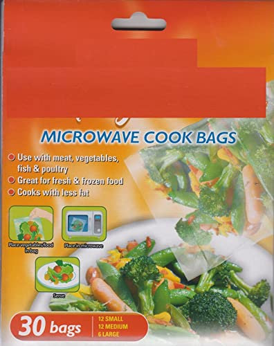 Vision4ever 30Pcs Vegetable Microwave Steam Cooking Bags Useful for Kitchen
