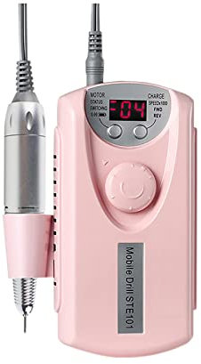 Taladros eléctricos de uñas máquina portátil 30000rpm manicura pedicura taladros con 6 brocas