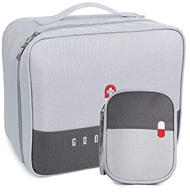Romon 2 Pezzi Borsa Pronto Soccorso Viaggio, Impermeabile Kit di Pronto Soccorso Vuota, Alta capacità Borsa Medica Portatile Sportiva, Kit Medico Vuota per Viaggio Ufficio Casa All'aperto