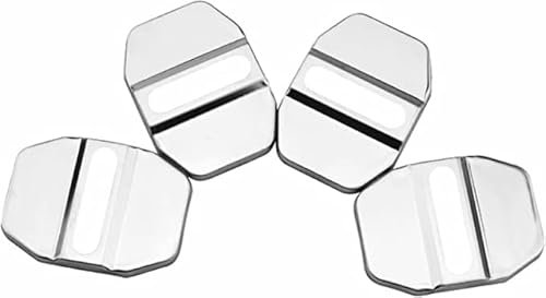 MFGG Coperchio della Serratura della portiera in Acciaio Inossidabile per Fiat 500X 500 X 2015-2020 Coperchio della Serratura della Porta,Stainless Silver