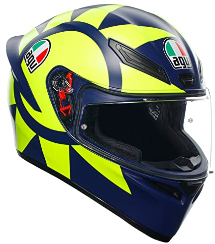 AGV K-1 S Soleluna 2018 Helm (Blue/Yellow,L (59/60))