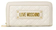 Kleine Geldbörse Damen Love Moschino Geldbörse gesteppt PU Lamb jc5600pp einzigartig beige, beige