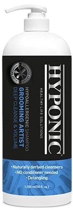 HYPONIC Grooming Artist Shampoo – Hypoallergenes Haustier-Shampoo für Fellpfleger (Tiefenreinigung und Volumen 1.500 ml)