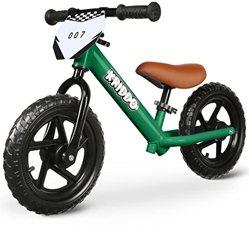 KRIDDO Kinder Laufrad ab 2 Jahren, Lauflernrad Spielzeug für 18 Monate bis 5 Jahre, 12-Zoll mit individualisierbarem Schild, Geschenk Fahrrad Jungs und Mädchen, Baby Balance Bike(2-3 Jahre), Grün