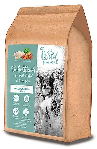 Wild Animal - Premium Hundefutter - Schellfisch mit Süßkartoffel & Petersilie, Trockenfutter, getreidefrei, 1er Pack (1 x 2kg)