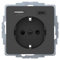 BERKER Steckdose SCHUKO/USB A-C Q1/Q3 anth.samt 48046086