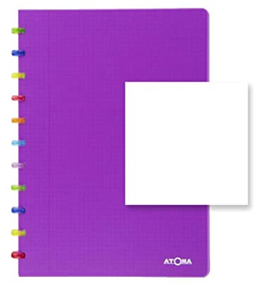 ATOMA Notizbuchsystem - Tutti Frutti - A4 - lila - Blanco