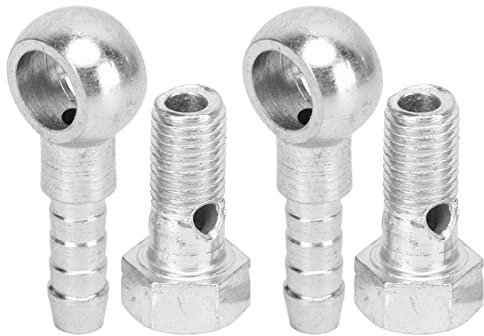 Adaptateur de Raccord de Frein Remplacement Direct Joint étanche M8 Raccords de Tuyau Banjo Antirouille pour Tuyaux de Mazout 4-5mm