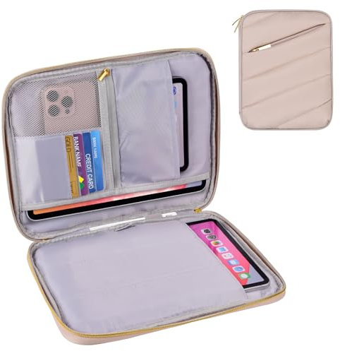 Puffy iPad Sleeve Case 27.9 cm Padded Tablet Bag for iPad Pro 27.9 cm (M4), iPad 10.9 (10th Gen), iPad Air 27.9 cm (M2), Galaxy Tab S9/S8 (Khaki-11)