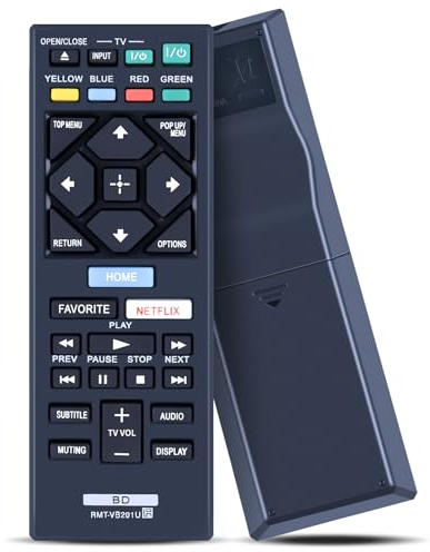 GOUYESHO Telecomando di ricambio RMT-VB201U per Sony per Blu-Ray Player BDP-BX370 BDP-S1700 BDP-S3700 BDP-S6700 UBP-X700 BDP BX370 BDP S1700 BDP S3700 BDP S6700 UBP X70 Per telecomando Sony