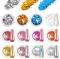 BISHENGYF12 Nail Glitter Chrome Powder for Nails - Pink Gold Silver Mirror Effect Chrome Nail Powder, Aurora Ice Shimmer Pearl Nails Chrome Powders, Glazed Donut Holo Glitter Powder for DIY Salon
