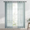 wiipara Sheer Voile Gardinen mit Ösen 2er Set, Transparente Vorhänge Wohnzimmer Ösenvorhang Ösenschal Durchsichtig Luftige Gardinenschals für Schlafzimmer, Dunkelgrau Vorhang 132 x 240 cm (BxH)
