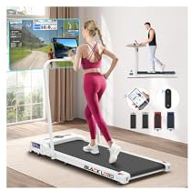 BLACK LORD 3 in 1 Walking Pad with Speaker, 9 or 12km/h Walking Treadmill for Home, 2.2HP Foldable Under Desk Electric Running Machine with Remote Control, LED Display, App Compatible, 120KG Capacity