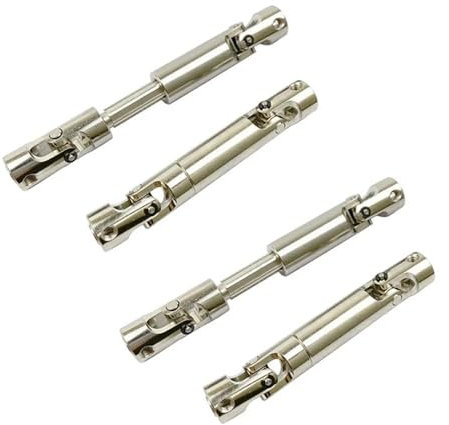 MGHGFYTAS Accesorios DriveShaft Compatible con MN86K MN86KS MN86 MN86S para MN G500 4 Uds Eje De Transmisión Universal CVD De Metal 1/12 RC Accesorios De Piezas De Actualización De Coche