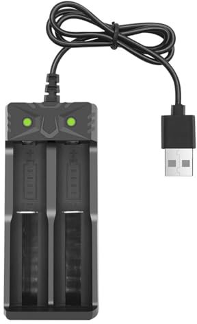 Batteria USB Batteria 18650 Batteria 2-slot 5V Batteria al litio universale della batteria ricaricabile USB USB Batteria al litio universale con protezione da sovraccarico adatto a 18650/18