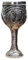 KESOTO Vintage Medieval Goblet Dragon Pattern Drinking Glass Multipurpose Anniversary Decoration, silver
