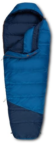 Kelty Mistral Down Sleeping Bag, 550 Fill Power Budget Down-Filled Camping Bag, Water Resistant, Lightweight, 3-Season, 2025 Update (20 Degree, Long)