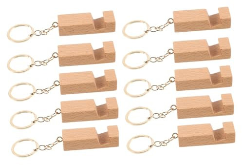 Booso 10 Pièces Support de Téléphone de Table Porte-Clés Support de Téléphone avec Porte-Clés Porte-Clés Support de Téléphone Porte-Clés Fantaisie