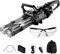 Gatling Water Gun, New Double Barrel Rotating Gatling Electric Water Gun with LED Shooting Light Range 40 Ft, High-Speed Continuous Firing, Rechargeable Battery, Capacity Backpack (Black)