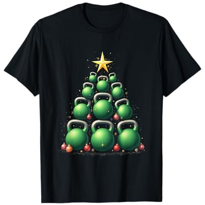 Kettlebell Christmas tree T-Shirt