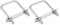 DTGN M10x60x100mm U Bolts Square Kit - 2Set - 304 Stainless Steel U-Bolt Kit with Nuts, Washers, Frame Plate - Good for Pipe, Trailer, Automotive, Leaf Spring Fastener