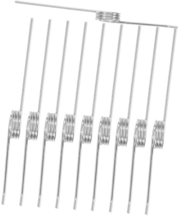 CAXUSD Garbage can Torsional Spring Trash can Lid Repair Part Lid Hinge Replacement Easy Installation Reusable Waste Bin Accessory 10 Springs for Various Bins