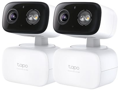 Tapo 2K Indoor/Outdoor Pan/Tilt Wired Security Camera, C216(2-Pack)