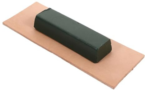 HOLIDYOYO 2Stücke Teiliges Schärfset mit Abziehriemen und Polierpaste für Küchenmesser Scheren und Robustes Sicheres und Langlebiges Werkzeug zum Schärfen von Messern und Klingen