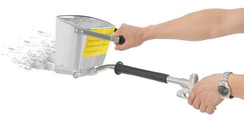 Pistolet à air pour mortier avec 4 buses métalliques, capacité de 4 l, corps en acier inoxydable, mortier de ciment, pistolet à béton