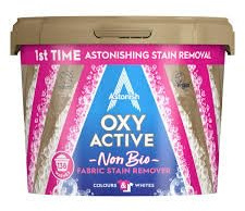 Astonish Oxy Active Stain Remover Non Bio Fabric Powder 3kg 138 Washes - Colours and Whites