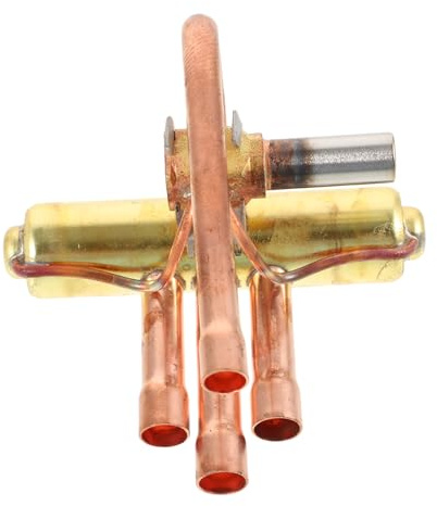 Gadpiparty Valve Réversible Quatre Voies pour Maintenance de Climatisation Accessoire Pratique pour Distribution Air et Installation sans Fil