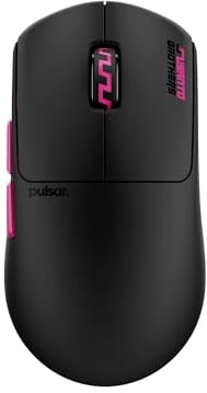 Pulsar Gaming Gears PRO Susanto-X Gaming-Maus, Mittel, Schwarz | Leicht 1.76 oz (50g), Symmetrisch, Narrow Side, Mittiger Buckel, Relaxed Claw/Claw Grip, XS-1, 32K DPI, 8K