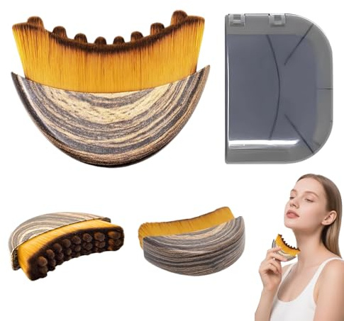 Lymphatic Drainage Brush, 1Pcs Lymphatic face Brush, Chin and Jawline Sculpting, Ergonomically Designed, Skin-Fitting Facial Massage Tool