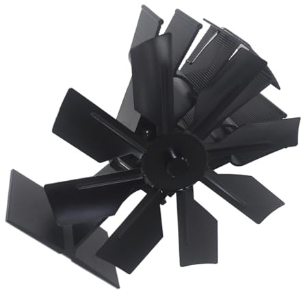 Wärmebetriebener Ofenventilator Mit 8 Aluminiumschärfern Verbesserter Belüftungsplan Automatische Geschwindigkeitsregulierung Unter 35 Geräuschstufe Energieeffizienter Ofenventilator