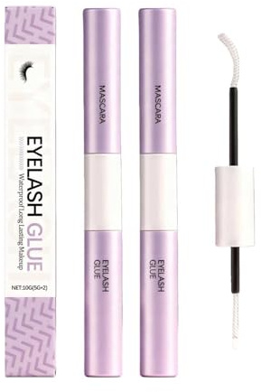 2-in-1 Wimperntusche mit Primer, Schwarze Mascara für Volumen und Länge, Wasserfeste Formel Lang anhaltend und Wischfest, Verlängernder Effekt für Natürliche Wimpern (2pc)