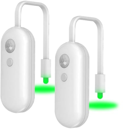 ABOHU Motion Sensor Toilet Night Light, 2 Pack Toilet Bowl LED Light with RGB Colors, Rechargeable Toilet Night Light for Night Bathroom Safety, Kids Elderly Friendly