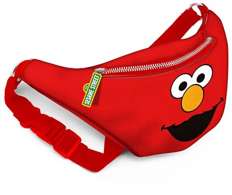 Karactermania Sesamstraße Elmo Face-Kleiner Fancy Bauchtasche, Rot, 5 x 14 cm