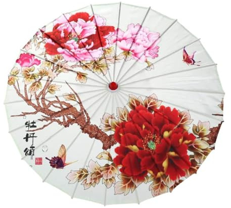 Parapluie Chinois en Papier huilé, Parasol Oriental, résistant à la Pluie, pour Femmes, Outils de Jardin