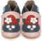 Juicy Bumbles - Weicher Leder Lauflernschuhe Krabbelschuhe Babyhausschuhe mit Wildledersohlen. Junge Mädchen Kleinkind- Gr. 6-12 Monate (Größe 20/21)- Schwarze Katze