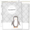 Olgs Hausaufgabenheft Hülle Black & White inkl. Heft Schulheft Schutzhülle Umschlag Geschenkidee Einschulung Grundschule (ohne Personalisierung, Pinguin)
