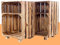Vintage-Möbel24 GmbH 2ER Set - NACHTTISCH MIT Boden IN *GEFLAMMT* 30,5X40X54CM, Regal, Schrank, Ablage,Holzschrank, Obstkiste,Apfelkiste,Holzkiste, Nachtscharank
