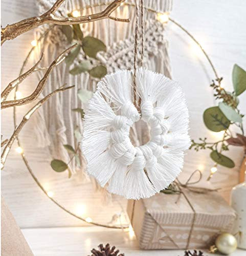 Makramee Ornament Weihnachten Baumschmuck Boho Anhänger