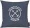 Shirtinstyle Sofakissen Heimathafen Borkum, Kissen, Meer, Heimatort, Stadt, Urlaub, Größe 40 x 40cm, Farbe Blau