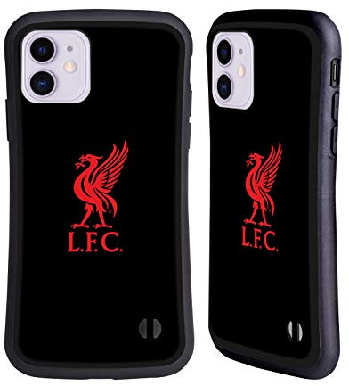 Head Case Designs Officially Licensed Liverpool Football Club Red Logo On Black Liver Bird Hybrid Case Compatible With Apple iPhone 11