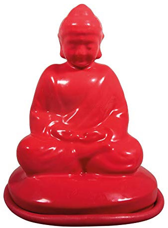 Rayher 34447000 Latex Vollform-Gießform Buddha, 6,5 x 12,5 cm, ideal zum Gießen von Kreativ-Beton, Raysin Gießpulver, Keramikpulver, Seife, Wachs etc., Weiß