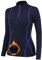 TERODACO Thermounterwäsche Damen Extra Warm Half Zip Thermo Skiunterwäsche Damen Oberteile Innenfleece Schnelltrocknend Funktionsunterwäsche Frauen Gym Sport Ski Unterwäsche 02513 Marineblau M