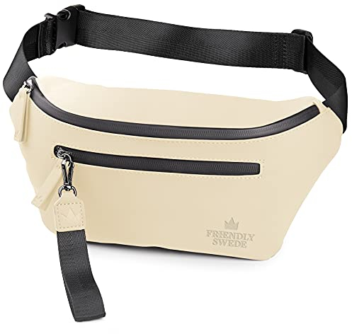 The Friendly Swede Bauchtasche Damen, Herren - Stylisch Gürteltasche Fanny Pack, Hüfttasche, Waist Bag VRETA Bum Bag