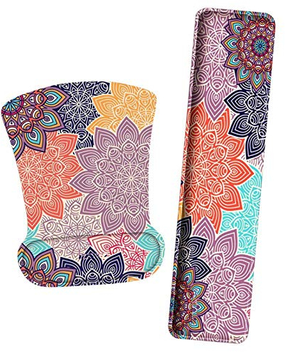 Cuscini Poggiapolsi per Mouse Tastiera Keyeyboard poggiapolsi Mouse Pad gel polso di sostegno di resto pastiglie freno ergonomico polso Supporto ammortizzatore con Memory Foam Supporto per poggiapolsi
